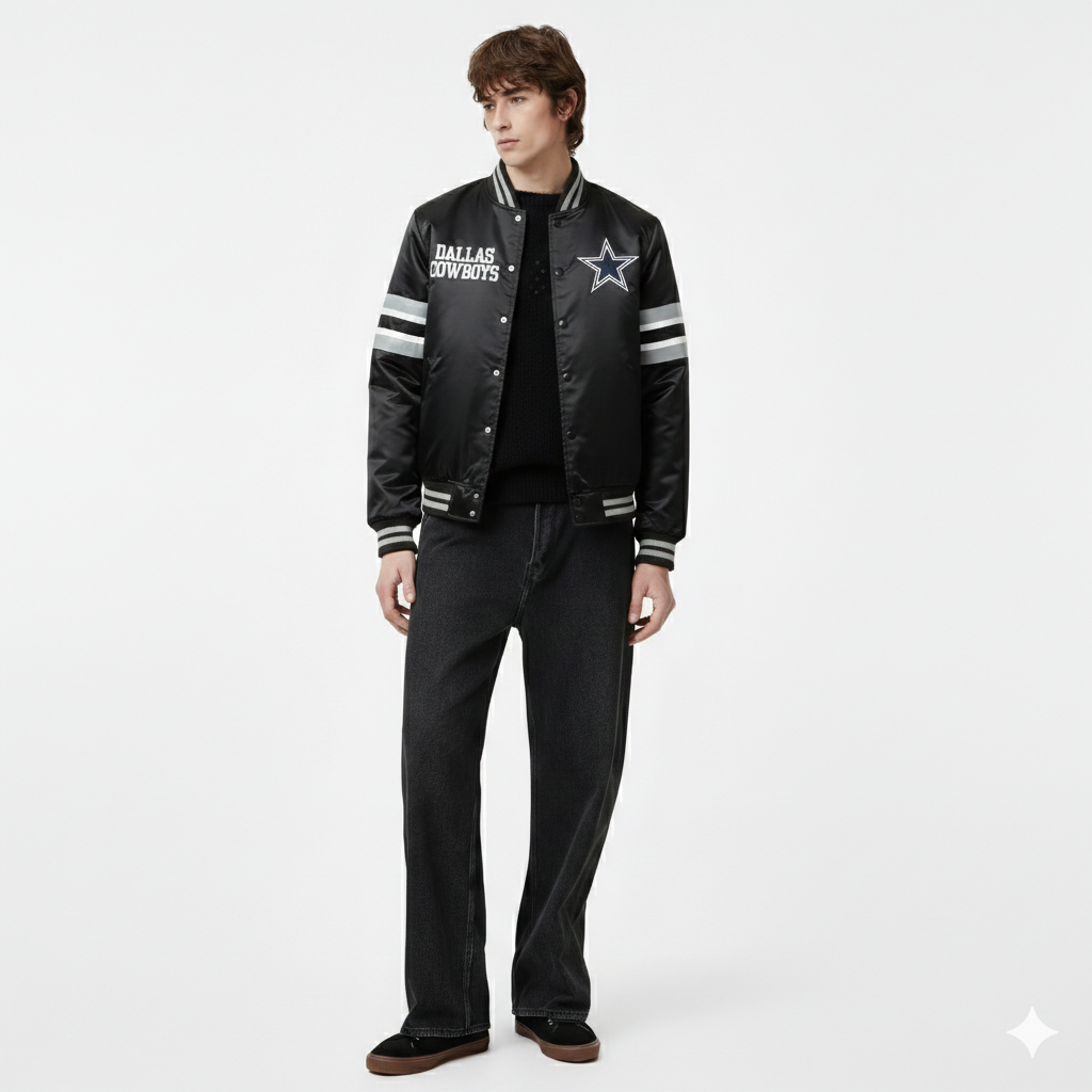 Men's Dallas Football Fans Varsity Bomber Jacket