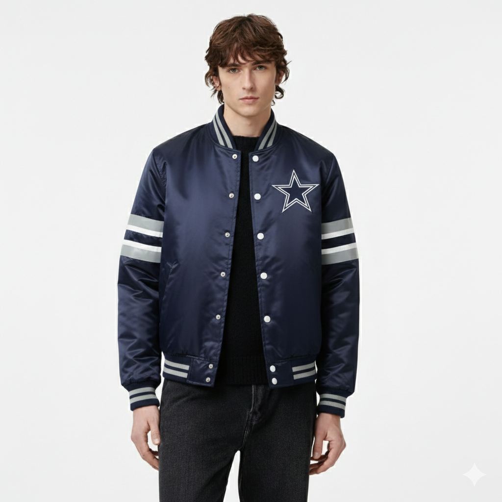 Men's Dallas Football Fans Varsity Bomber Jacket
