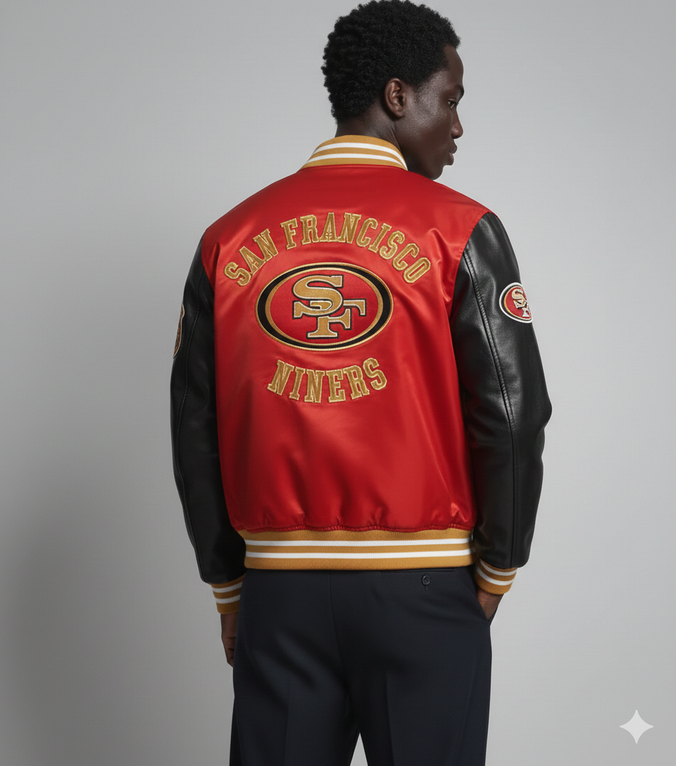 Men's San Francisco Football Fans Varsity Bomber Jacket