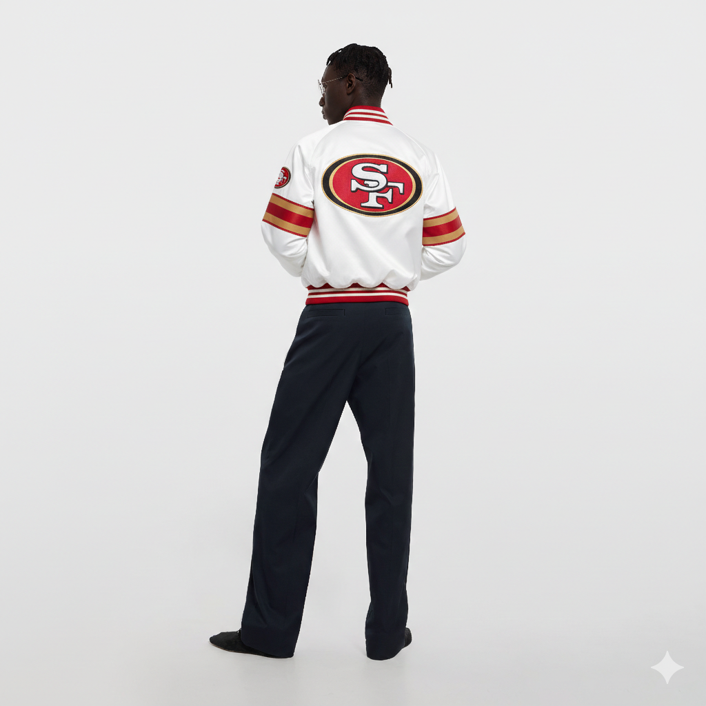 Men's San Francisco Football Fans Varsity Bomber Jacket