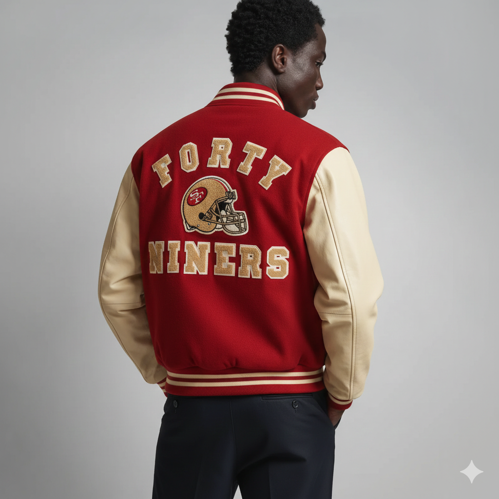 Men's San Francisco Football Fans Varsity Bomber Jacket