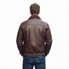 Men's Shearling Flight Aviator Bomber Leather Jacket