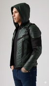 Green Arrow Hooded DC Comic TV Series Stylish Jacket