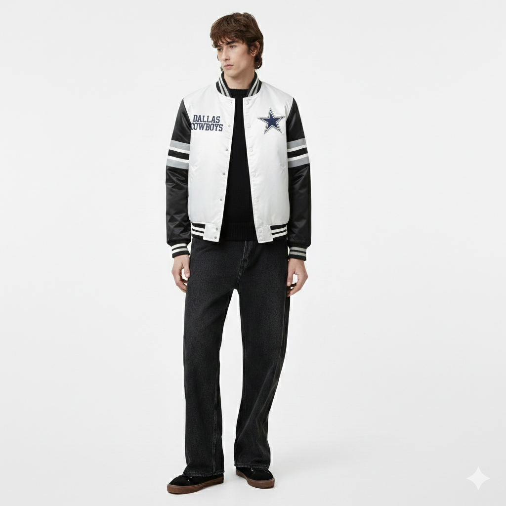 Men's Dallas Football Fans Varsity Bomber Jacket