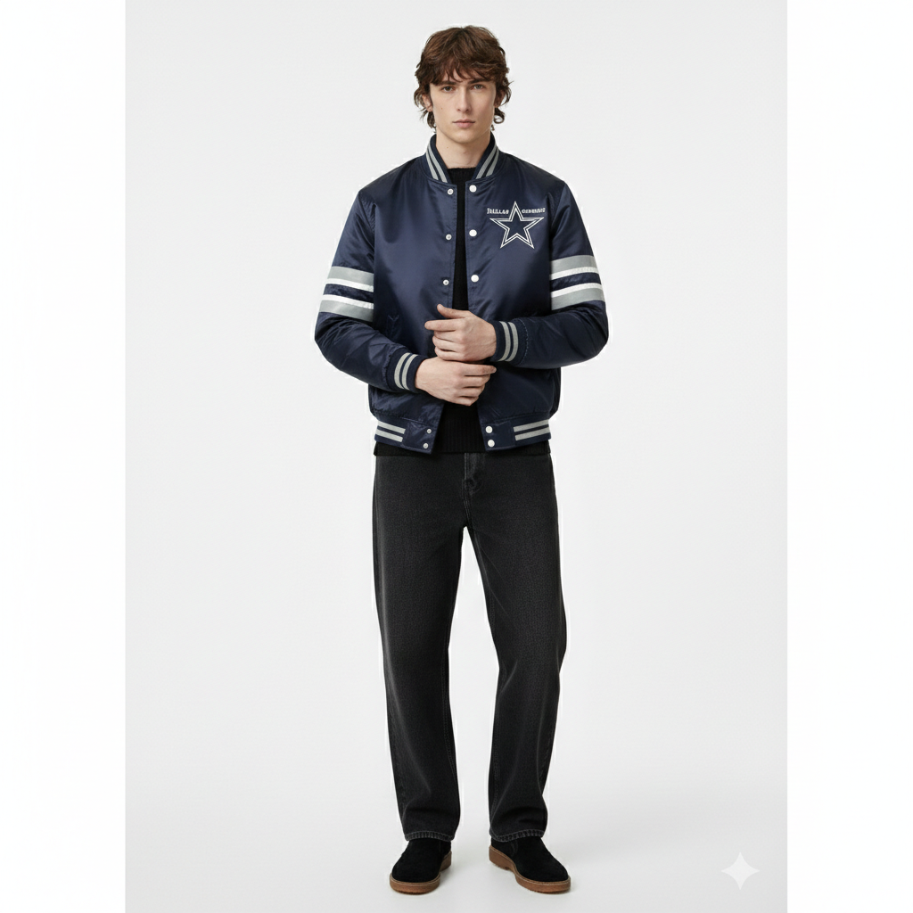 Men's Dallas Football Fans Varsity Bomber Jacket