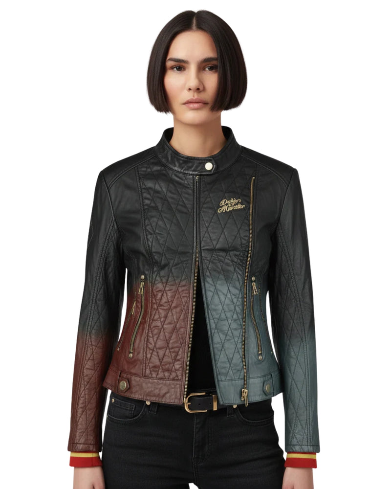 HQ Daddy's Lil' Monster Suicide Squad Quilted Leather Jacket