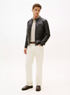 Men's Slim Fit Biker Leather Jacket - Racer
