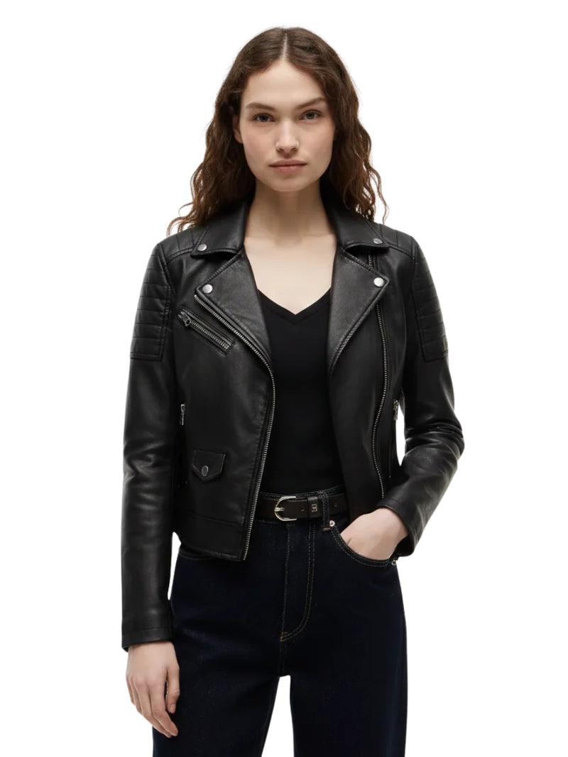 Women's Cafe Racer Leather Jacket