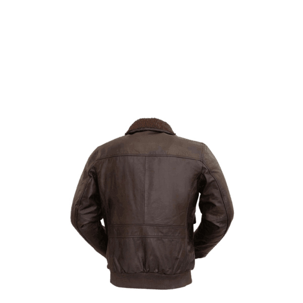 Men's Shearling Flight Aviator Bomber Leather Jacket - Bull Armour