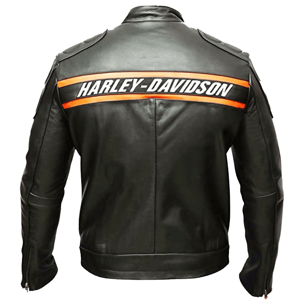 Men’s Vintage Retro Goldberg Motorcycle Leather Jacket - WWE - Bull Armour
